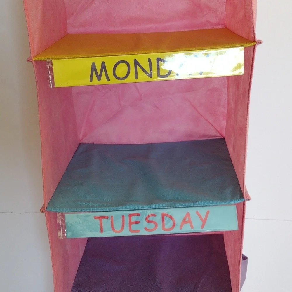 Weekly Hanging Closet Organizers for Kids Weekday Kids‎ Clothes